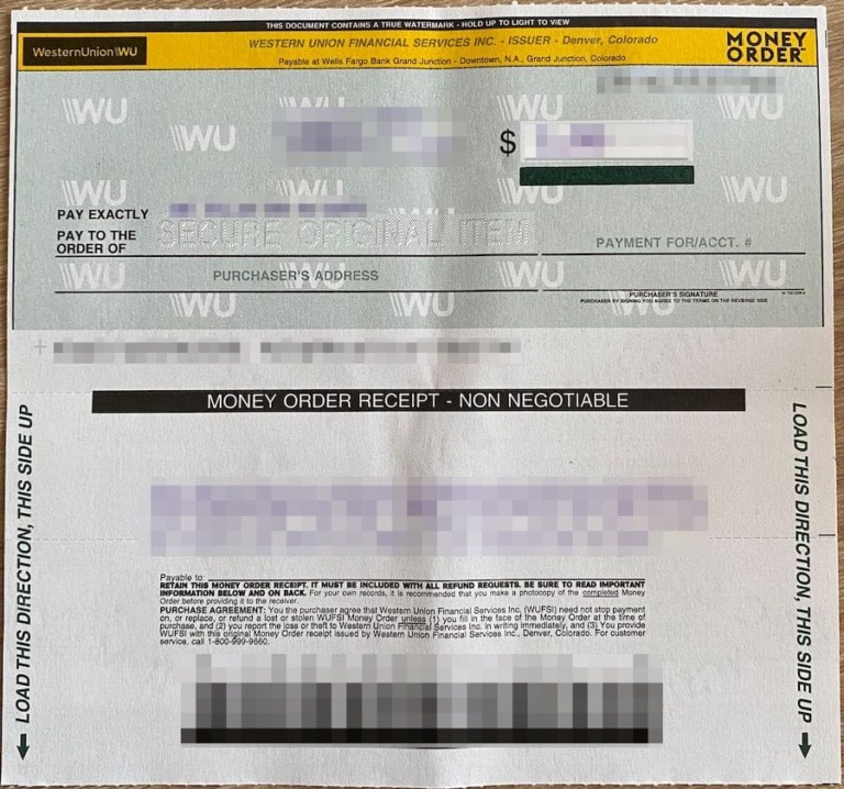 アメリカのマネーオーダー（Money Order）の書き方・買い方 Change Life Story Blog